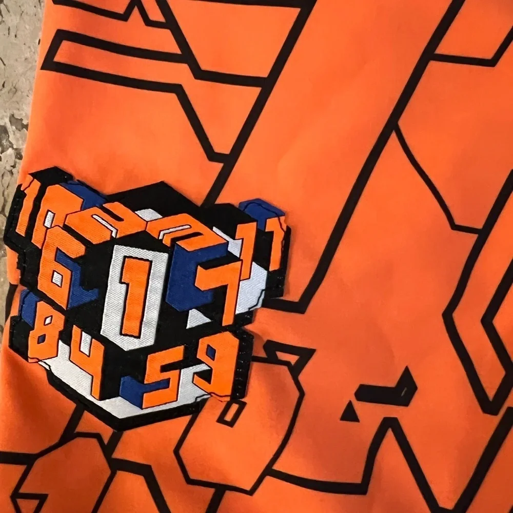 Rare NIKE X BLT Orange and Black Y2K Theme Board Shorts Men’s Size 34